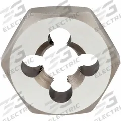 IRWIN Hex Threading Die: 7/16"-20 UNF, 1 in Hex Wd, Self-Aligning, Carbon Steel (MPN 6540)