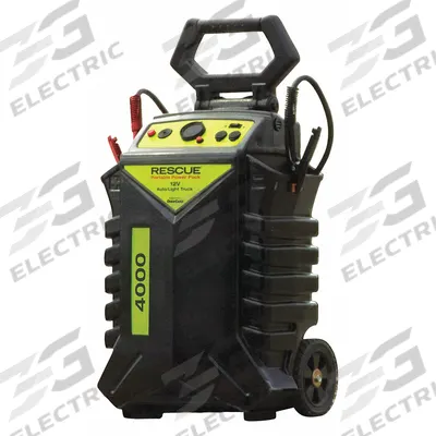 QUICKCABLE Battery Jump Starter: Boosting/Charging, For 12 V DC Battery Volt, 7 A @ 12V - Wheeled Power & Jump Starters