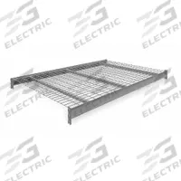 TENNSCO Shelf: 72 in x 48 in, 14 ga Beams, 5 AWG Decking, Galvanized Wire, 2,750 lb Load Capacity (MPN 6940). Key specifications — Decking Material: Galvanized Wire; Frame Finish: Powder Coated; Frame Material: Steel; Color: Gray; Includes: (2) Beams, (2) Crossbars; Brand: TENNSCO.