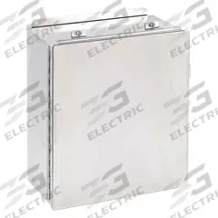 WIEGMANN Enclosure: 304 Stainless Steel, 14 in x 12 in x 6 in, NEMA 12/13/4/4X, Solid Cover, Hinged (MPN BN4141206CHSS). Key specifications — Brand: WIEGMANN; Closure Method: Clamps; Enclosure Material: 304 Stainless Steel; Knockouts: Not Included.