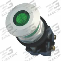 EATON Mushroom Head Push Button: Illuminated, Mushroom Head Profile, Metallic, 30 mm, 1NO/1NC (MPN HT8FBGABL1). Key specifications — Brand: EATON; Action: Maintained/Maintained; Series: HT800; Push Button Material Type: Metallic.