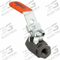 DYNAQUIP CONTROLS Manual Two-Way Ball Valve: 1/4 in, Carbon Steel, Straight, FNPT x FNPT, Two-Piece (MPN VLE2.AK0P 1/4). Key specifications — Brand: DYNAQUIP CONTROLS; Handle: Locking Lever.