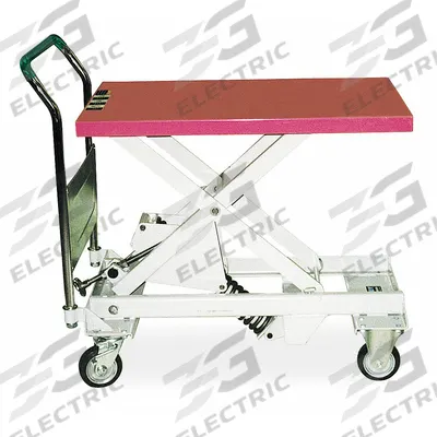 SOUTHWORTH Scissor Lift Table: Not Powered, 330 lb Load Capacity, 23 1/2 in L x 17 3/4 in W - Self-Leveling Manual Scissor-Lift Tables