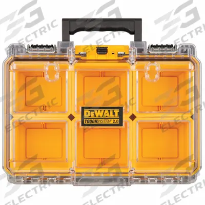 DEWALT Tough System Tool Box: 10 5/16 in W x 14 1/2 in D x 4 7/8 in H, Plastic - Tough System Tool Organizer Boxes