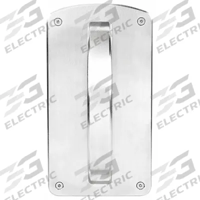 ACCURATE Door Pull: 4 1/2 in Wd, 8 1/8 in Ht - Ligature-Resistant Door Pulls