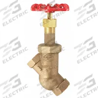 UNITED BRASS WORKS Globe Valve: For Gas/Oil/Steam/Water Media, Bronze, Y-Body, 2 in Pipe Size, FNPT (MPN 285950). Key specifications — Brand: UNITED BRASS WORKS; Bonnet Material: Bronze; Connection Type: FNPT.