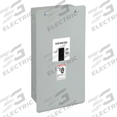Siemens Circuit Breaker Enclosure: 3 Spaces, 100 A Amps, Flush Mounting, Indoor - Siemens Circuit Breaker Enclosures