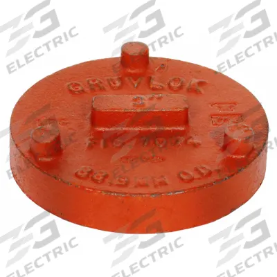 GRUVLOK Cap: Solid Cap, 1 1/4 in, Ductile Iron, 1,000 psi - Grooved Pipe Fittings