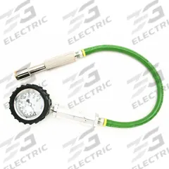 HALTEC Dial Tire Pressure Gauge: Tire Pressure Gauge, Analog, 2 psi Pressure Increments, Metal (MPN GA-300-377). Key specifications — Product Type: Tire Pressure Gauge; Gauge Type: Analog; Material: Metal; Brand: HALTEC.