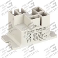 SCHNEIDER Enclosed Power Relay: Surface (Top Flange) Mounted, 240V AC, SPDT, 5 Pins/Terminals (MPN 9AS7A240). Key specifications — Brand: SCHNEIDER; Base Type: Square; Mounting Style: Panel Flange; Electrical Connection: Faston Terminal; Manufacturer Part Number: 9AS7A240; Operating Current: 80 A at 240V AC-8a (NO Locked Rotor); Series: 9A Power Series.