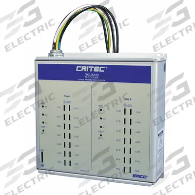 NVENT ERICO Surge Protection Device: Single Phase, 120/240V AC, 170/276 V AC, Metal - Chase-Nipple External-Mount SPDs