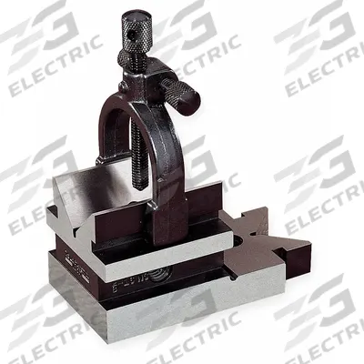 STARRETT V-Block and Clamp Set: V-Block and Clamp, Set V-Block - Cast Iron, Steel & Magnetic V-Blocks