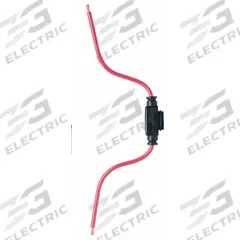 BUSSMANN In-Line Fuse Holder: Non-Rejection Block Style, 1 Pole, 32 V DC Rating, Wire Leads (MPN HHM). Key specifications — Compatible Fuse Series: ATM; Brand: BUSSMANN.