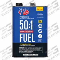 VP RACING FUELS Fuel: 50:1, 1 gal Container Size, Can, 2-Cycle, API TC/ISO-L-EGD/JASO FD (MPN 6231). Key specifications — Gas and Oil Mix Ration: 50:1; Container Type: Can; Brand: VP RACING FUELS.