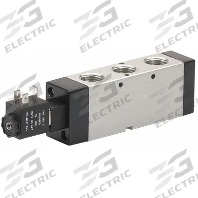 ARO Solenoid Air Control Valve: MaxAir, Three-Way / Two-Position, 24V DC - ARO MaxAir Series Solenoid-Operated Inline Air Control Valves