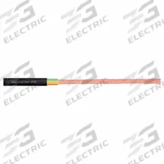 CHAINFLEX Motor Cable: 1 AWG, 1 Conductors, Order by the Foot, TPR Jacket, 1,000 V (MPN CFPE-500-01). Key specifications — Conductor Configuration: Single; Minimum Bend Radius Factor - Fixed: 4 x OD; Minimum Bend Radius Factor - Flexible: 6 x OD; Includes Ground: Yes; Minimum Bend Radius Factor - E-Chain: 7.5 x OD; Resistance Properties: Oil and Grease Resistant; Standards: IEC 60332-1-2; Product Type: Motor Cable.