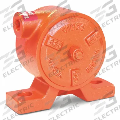 VIBCO Pneumatic Vibrator: 600 lbf, 6,800 vpm, 3/8 in NPT, VS, 69 dBA, Cast Iron - General Purpose Turbine & Ball Vibrators