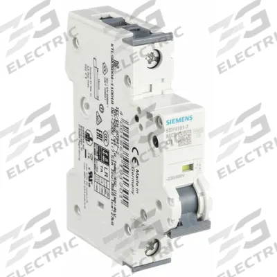 Siemens Supplementary Protector: 1 A Amps, 72V DC, 10kA at 230/400V AC, Screw Clamp - C-Curve, 1-Pole UL1077 DIN Rail-Mount Supplementary Protectors