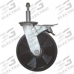 DAYTON Swivel Caster with Brake: 13 in Overall Ht, 13 in H x 3 3/4 in W, 8 1/2 in Overall Lg, Black (MPN MH29PH1604G). Key specifications — Compatible Grainger Part Number: 29PH16; Manufacturer Part Number: MH29PH1604G; Accessory Type: Brake Swivel Wheel; Compatible with Product Type: Drum Truck.