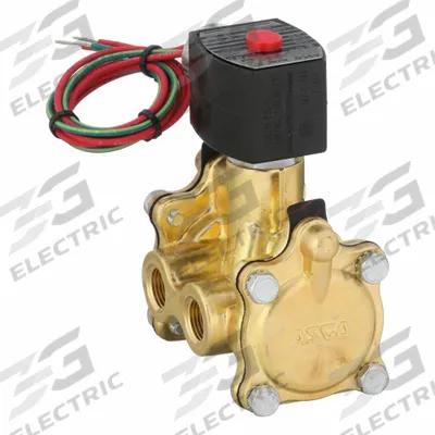 REDHAT Solenoid Valve: 3-Way, Normally Closed, 3/8 in Pipe Size, 110V AC/120V AC - 3-Way/2-Position, Normally Closed Solenoid Valves