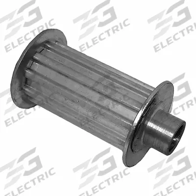 Dayton Timing Pulley: Trapezoidal, Plain, For T5 Timing Belt Section, For 25 mm Belt Wd - T5 Section Timing Belt Pulleys