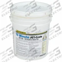 JE TOMES Concrete Repair Compound: JET-28, Polyurethane, 40 lb Container Size, Pail, Gray. Key specifications — Color: Gray; Series: JET-28; Brand: JE TOMES; Compatible Materials: Concrete & Masonry; VOC Content Range: 0.1 g/L to 20 g/L.