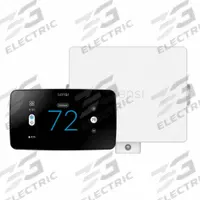 SENSI Low Voltage Thermostat: Heat and Cool, Auto, C/G/O/B/R/RC/RH/U1/U2/U3/W2/W/D/Y1/Y2, 7-Day (MPN SK20B). Key specifications — Application: Heat and Cool; Stages: 4H/4C Conventional, 3H/2C Heat Pump; Programming Capability: 7-Day; Shape: Rectangle; Terminal Designations: C; Temperature Control Range: 40 °F to 165 °F; Changeover Type: Automatic; Brand: SENSI.