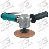 DYNABRADE Air Disc Sander: 4 1/2 in Pad, Threaded Shank, Heavy Duty, 0.55 hp, 33 cfm, Non-Vacuum (MPN 52515). Key specifications — attr1320237: DYNABRADE; attr1320246: Rear.