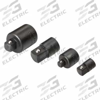 TEKTON Socket Adapter Set: 1/2 in_1/4 in_3/8 in Input Drive Size, Manganese Phosphate - Multi-Size Impact Socket Adapter Sets