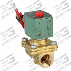 REDHAT Solenoid Valve: 2-Way, Normally Closed, 3/4 in Pipe Size, 24V AC, Watertight, High Flow (MPN 8210G095). Key specifications — Pipe Size: 3/4 in; Voltage: 24V AC; Brand: REDHAT; Coil Enclosure: Watertight.