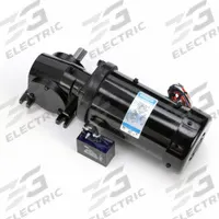 LEESON AC Gearmotor: Right Angle, Single Output Shaft, PSC, TEFC, 43 RPM, 113 in-lb Max Torque, 40:1 (MPN M1145038.00). Key specifications — Brand: LEESON; Full Load Current: 2.0/1.0 A.