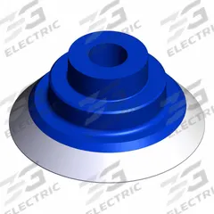 SMC Vacuum Pad: Flat, w/o Adapter, 50 mm Pad Dia, Food Grade Silicone Rubber, Blue, 22 mm Pad Ht, 40 (MPN ZP3P-50PTSF). Key specifications — attr1019136: ZP3P-50PTSF; attr1019138: SMC; attr1019139: 40.