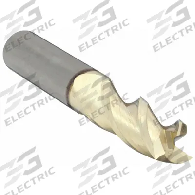 CLEVELAND Square End Mill: Carbide, ZrN Coated, 3 Flute, 7/16" Mill Dia, 9/16" LOC - Carbide Square End Mills for Aluminum