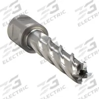 SLUGGER BY FEIN Annular Cutter: 2 1/4 in Cutter Dia, 2 in Max Cutting Dp, Bright, High Speed Steel (MPN 63134571002). Key specifications — attr253884: No; attr253885: Bright; attr253886: High Speed Steel; attr253887: Weldon Flat; attr253888: Fractional Inch; attr277149: SLUGGER BY FEIN.