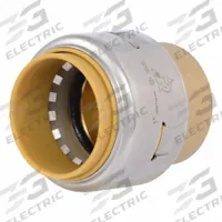 SHARKBITE MAX Push-Fit Cap: Push-to-Connect, Brass (MPN UR520). Key specifications — Brand: SHARKBITE MAX.