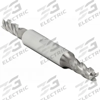 APPROVED VENDOR Square End Mill: Carbide, Double End, 4 Flute, 7/32" Mill Dia, 9/16" LOC - Double-End Carbide Square End Mills