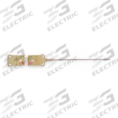 TEMPCO Thermocouple Probe: 32°F to 1,400°F /0°C to 760°C, Type J, Rounded Tip, 18 in Probe Lg (MPN MTA01185). Key specifications — attr1275752: 0.25 mm; attr1275763: ±2.2 °C or ±0.75 %, Whichever is Greater; attr1275765: MTA01185; attr1275769: TEMPCO.