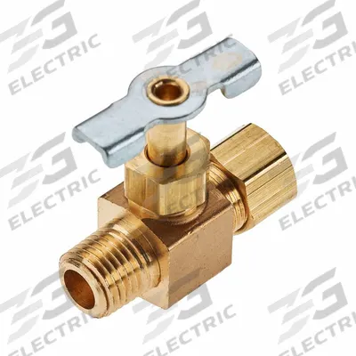 Parker Needle Valve: Inline Valve Body, Brass, Screw-In Bonnet, 1/8 in Pipe Size - Brass Straight-Body Needle Valves