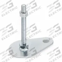 JW WINCO Male-End Leveling Mount: Swiveling Stud, 3/8"-16 Thread Size, 2,248 lbf Capacity (MPN 42-60-3/8X16-75-A0-SK). Key specifications — Base Shape: Teardrop; Load Capacity: 2,248 lbf; Mounting Holes: Mounting Holes Included; Includes: Nut; Hex Size: 11/16 in.