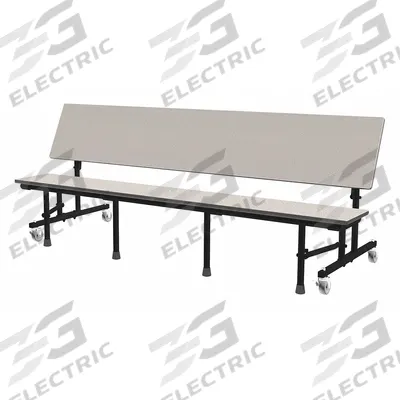 PALMER HAMILTON Convertible Bench Table: Gray Glace, 30 1/8 in Overall Wd - Convertible Bench Tables