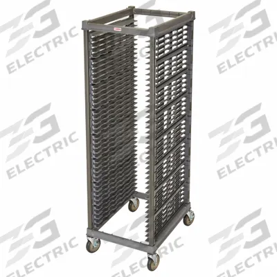 CAMBRO Bun Pan/Sheetpan Rack: 40 Slots, 1 1/2 in Betw Shelves, 350 lb Capac, 25 1/2 in Wd - Plastic Sheet Pan Racks