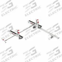 WEATHER GUARD Van Roof Rack: Aluminum, 19 in Overall Ht, 77 in Overall Lg, 62 in Overall Wd, White (MPN 2267-3-01). Key specifications — Includes: Center Cross-Member; Material: Aluminum; Finish: Powder-Coated; Brand: WEATHER GUARD; Color: White.