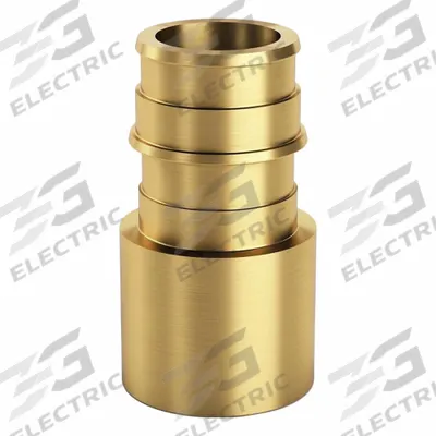 ZURN Barbed Fitting Adapter: 3/8 in ID x 39/64 in ID x 1/2 in Pipe Size, Barbed x Cup - Expansion Brass Barbed Tube Fittings
