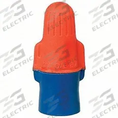 3M Twist-On Wire Connectors: Blue/Orange, Wire Sizes 22 AWG – 12 AWG, 600 V, 500, PK (MPN O/B+Jug). Key specifications — Brand: 3M; Maximum Wire Combination: (3) 12 AWG; Manufacturer Part Number: O/B+Jug; Minimum Wire Combination: (2) 22 AWG.
