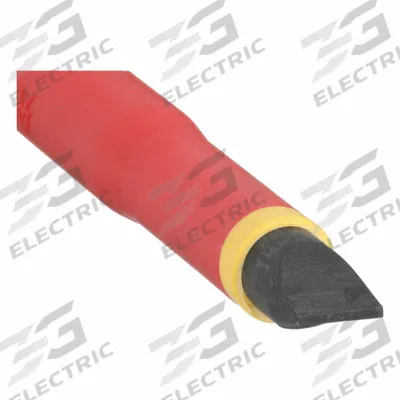 MILWAUKEE Insulated Slotted Screwdriver: 3/8 in Tip Size, Long Lg, 12 in Overall Lg - Insulated Slotted Screwdrivers