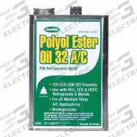 COMSTAR Synthetic Oil: Polyol Ester, 1 gal, 150 SUS, -52°F Pour Point, Yellow, A2L Compatible (MPN 45-007). Key specifications — Viscosity Grade: ISO-32; Brand: COMSTAR; Compatible Refrigerant Group: HFC; Compatible Refrigerant Type: R-32; Product Type: Synthetic Oil.