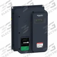 SCHNEIDER Variable Frequency Drive: In Phase Single, Out Phase Single, 1/4 hp, IP65, No Bypass (MPN ATV320U02M2WS). Key specifications — Style: Compact; Color: Black/Green; Output Phase: Single.