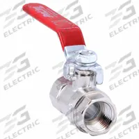 APPROVED VENDOR Manual Two-Way Ball Valve: 1/2 in, Nickel-Plated Brass, Straight, FIP x FIP, Lever (MPN 107-813-NF). Key specifications — Brand: APPROVED VENDOR; Handle: Lever.