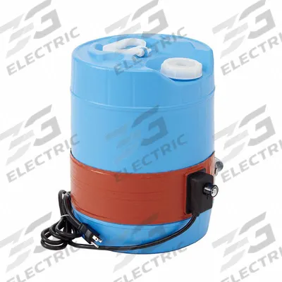 BRISKHEAT Drum Heater: 115V AC, 550 W Watts, 0°F to 160°F, Silicone Rubber, IP54 - Drum & Bucket Band Heaters