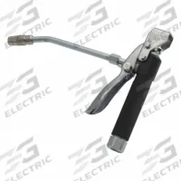 GRACO PRO-SHOT VALVE GREASE: Manual, No Meter Included, Pressure Activated, 1/4 in NPT, Curved (MPN 242056). Key specifications — Brand: GRACO; Spout Connection Type: NPT; Compatible NLGI Viscosity Grade: 2; Nozzle Extension Type: Rigid; Wetted Materials: Alloy Steel/Brass/Carbon Steel/Chrome Vanadium/Polyurethane.